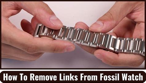 how to remove links from a fossil watch with two arrows|fossil automatic watch manual.